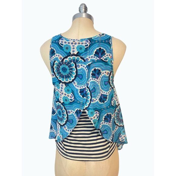 Anthropologie Meadow Rue Split Back Top 8 Fits 6 - Picture 3 of 6